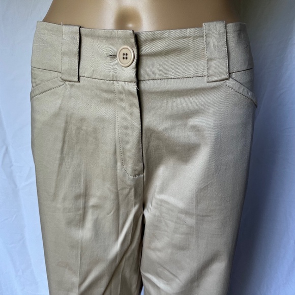 NWT Larry Levine Straight Leg Khaki Pants New Stone | Size 14 - Picture 4 of 13